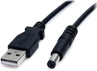 StarTech.com 2m USB to Type M Barrel Cable - USB to 5.5mm 5V DC Cable - USB to Barrel Jack 5V DC Plug (USB2TYPEM2M)