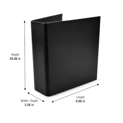 Image of Tarifold 2-Ring DVD Storage Binders, Holds 25 Sleeves, Black, Pack of 4