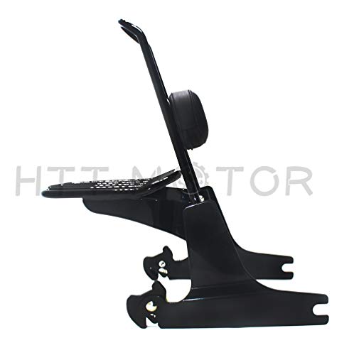 HTTMT Detachable Sissybar With Luggage Rack For Harley 2006-2017 Dyna Backrest [P/N: SBB023] Black by HTTMT - Used condition - US$91.99