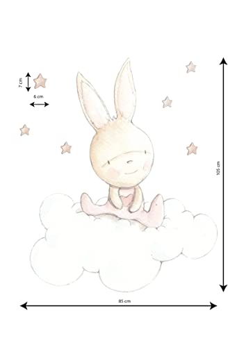 Stork Dreams Wall Stickers - Pink Dreams, Multicoloured - Image 2