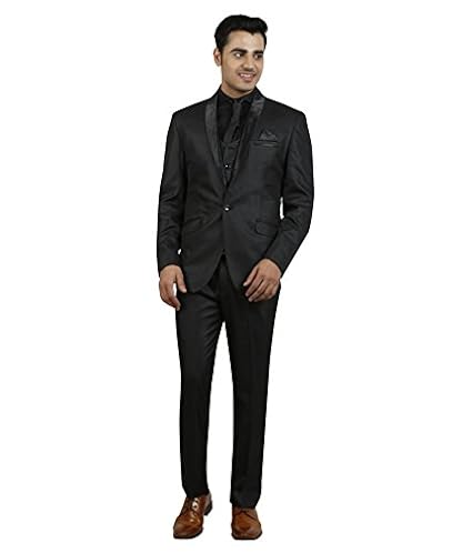 Buy Zonic Men's Slim Fit Suit Trousers 