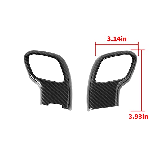 Sqqp Abs Carbon Fiber Gear Shift Knob Cover Stick Shifter Cap Cover For 2015-2020 Ford F150 #TOP4