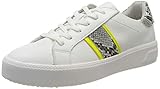 Touch It Fussbett Tamaris Damen 1-1-23750-24 Sneaker, Weiß (White/NEON 139), 41 EU