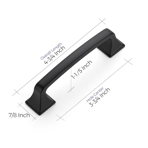 Ravinte Matte Black Cabinet Handles Cabinet Pulls, 3-3/4 Inch, 30 Pack by Ravinte - Used condition - Image 3