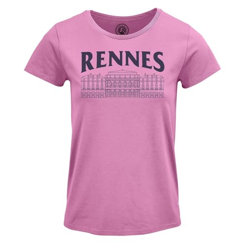 T-Shirt Femme Col Rond Rennes Ville France Bretagne Mode