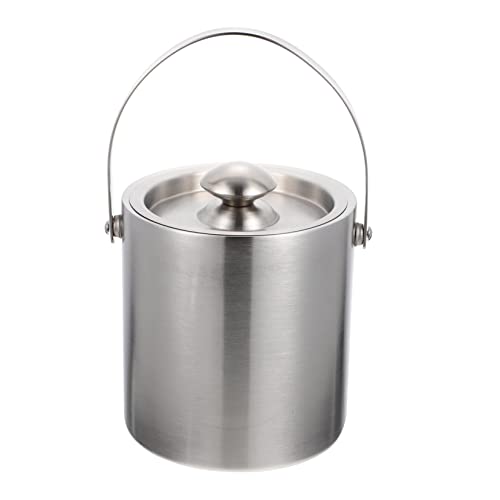 HANABASS Balde De Gelo Portátil Recipiente De Aço Inoxidável Recipientes De Banheira Portátil Com Ta