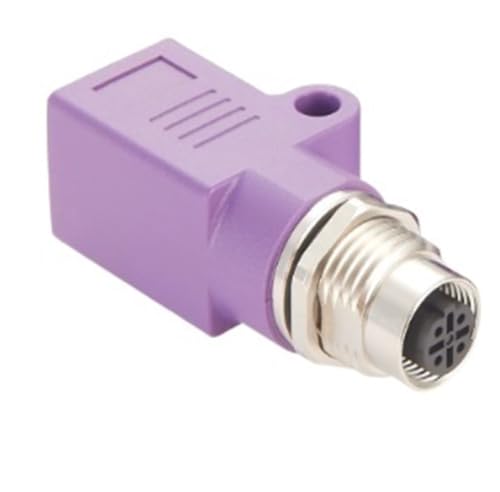 Adaptador M12 a RJ45 Macho Código D de 4 Pines Evita Interferencias PCM-0660