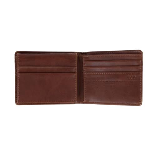 Lee Men's Embossed Passcase Wallet, Cognac3