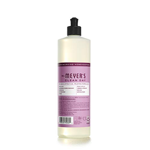 MRS. MEYER'S CLEAN DAY Liquid Dish Soap, Biodegradable Formula, Peony, 16 fl. oz - Pack of 6 - Thumbnail 4