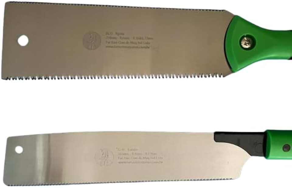 Conjunto Serrote Estilo Japonês - Ryoba e Kataba - 250mm - 15T/7T - Cortes de Alta Precisão