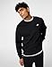Nike Men's Club Fleece Crew Sweatshirt, Black/White, Medium