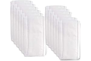 Gerber Birdseye 3-Ply Prefold Cloth Diapers (10 Count, White)