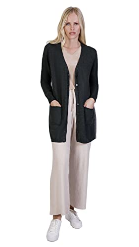 1stAmerican Langärmliche Strickjacke Für Damen Mit Knöpfen Aus Seide Und Kaschmir Passform Oversize - Feinheit Winter Pullover 14 Cover