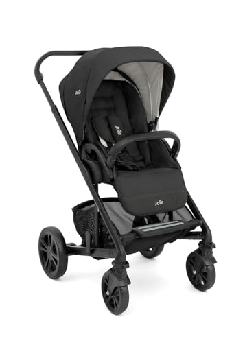 Joie - Chrome™ - Poussette Multimodale - Siège Réversible - Compatible Sièges Auto - Pliage Automatique - Suspension Tout-Terrain - Harnais 5 Points SoftTouch - Dès la naissance