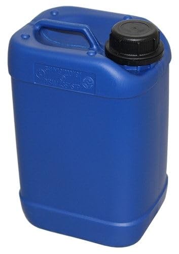 3L / 0.79 Gallon Blue Jerrican GE Style | Tamper Evident Screw Cap | Packing Group II & III | BPA Free | Perfect Container to Ship Chemicals & Liquids | Easy Stacking HDPE Containers