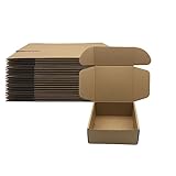 7x6x3 inch Shipping Boxes Pack of 25，Livejun Brown Corrugated Cardboard Box Mailer Boxes for Packaging Small Business Shipping，Boxes for Birthday Wedding Party Gift Giving (7 x 6 x 3)