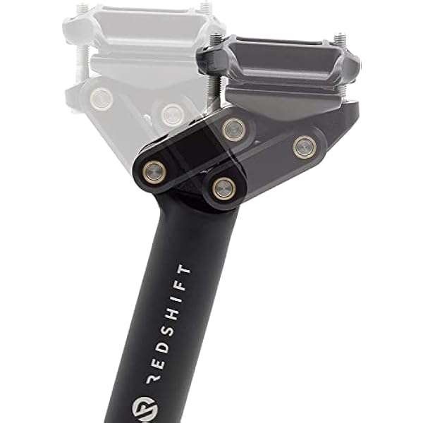 REDSHIFT Dual-Position Bike Seatpost, Aluminum Bicycle Seat Post Saddle Pole, Cycle Biking Accessories and Parts, 27.2mm x 350mm