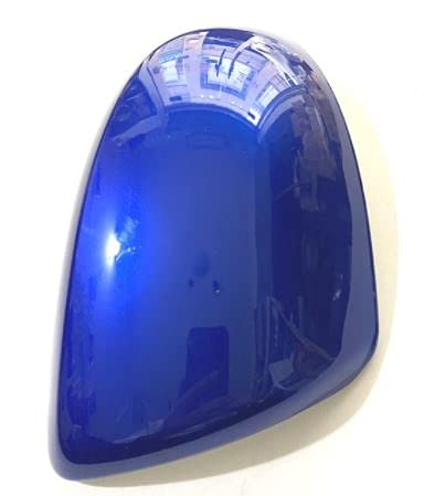 FEILIDAPARTS Side Rearview Mirror Cover Wing Mirror Cap painted Compatible with MAZDA 2 3 6 2008-2013 (RIGHT IN POLAR BLUE)