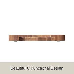 All clad kitchen essentials acacia cutting board wjuice groove 19×14 inches 1 thick chopping board for meat cheese vegetables fruit serving board for kitchen dining room charcuterie brown  urban country home decor
