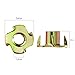 Wensilon 100pcs 1/4-20 T-nut Yellow Four-jaw - for Home, Hotel Outdoor Threaded Insertion