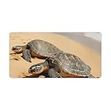Matériau de qualité : la protection de bureau Tortues sur la plage est fabriquée en caoutchouc et tissu lycra, avec une texture délicate, une sensation confortable et une durabilité durable. Le tapis de souris imperméable protège efficacement votre bureau des rayures, des taches et de l'abrasion. Indispensable pour tout bureau ou étude.