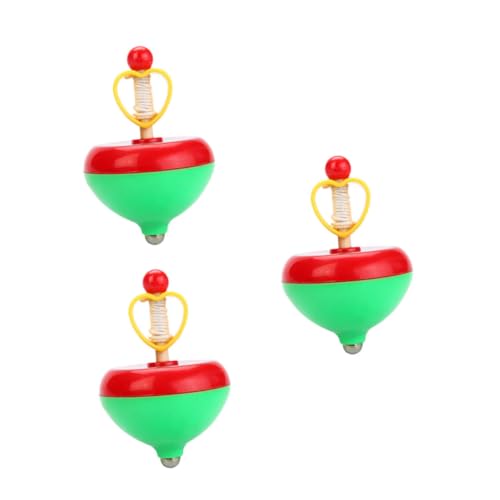 BESPORTBLE Gyro Plaything Fidget Toys for Boys 3pcs Pulling String Gyro Tops Toy Boys and Girls Hand-Eye Coordination Toy Random
