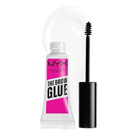 NYX Professional Makeup The Brow Glue, Gel Trasparente per Sopracciglia Effetto Laminazione, Fino a 16 ore di Tenuta