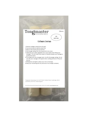 2 Pack of Collagen Sausage Casing Skins (28mm Diameter)