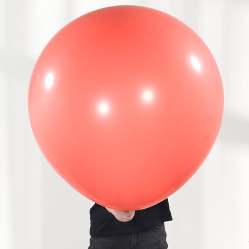 Image of KALOR Coral Giant 36 Inch 9pcs Large Latex Balloons