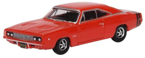 Oxford Diecast Dodge Charger 1968 1:87 Rojo miniatura 1