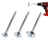 PVC Fitting Saver, 3Pcs Pipe Reamer Tool for Removing SCH 40 from Hub, 1/2 In, 3/4 In, 1 In Head, Bit Socket Saver Set for PVC Plumbing, Fits 1/2' Variable Speed Power Drill