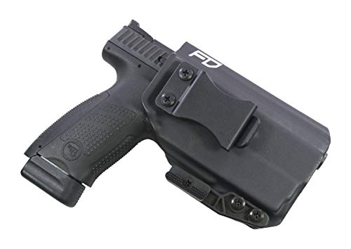 FDO Industries IWB Kydex Holster Compatible with CZ P10c w/Olight PL-Mini Valkyrie The Paladin Series -Made in USA- (Black)