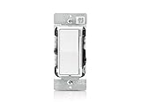 Leviton DSL06-1LZ Dimmer LED/CFL/Incandescent Single-Pole/3-Way 600W INC 300W LED/CFL 120 Volt Decora Rocker Slide Decora Style Electro-Mechanical - White Ivory Light Almond (Pkg of 5)