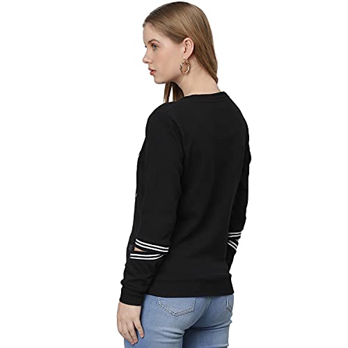 Image of Campus Sutra Women's Cotton Crew Neck Sweatshirt