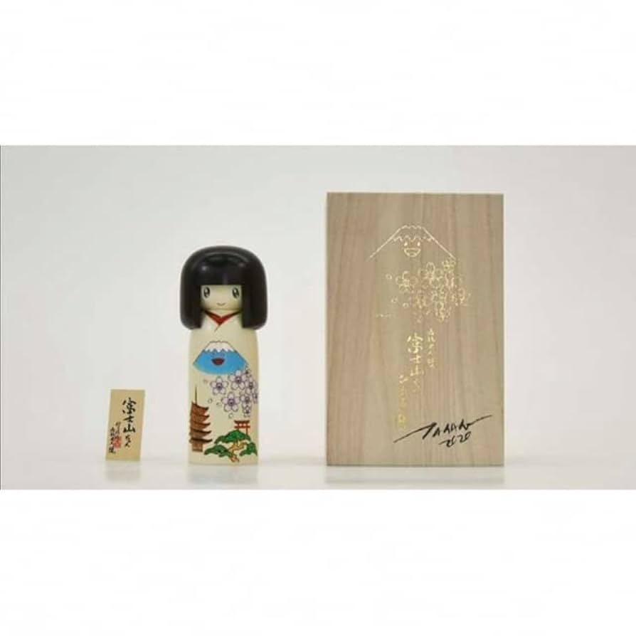 STARS展 村上隆 × 卯三郎こけし「富士山ちゃん」サイン入　こけし　お花 Amazon | 限定品村上隆 卯三郎こけし 富士山ちゃん スターズ展