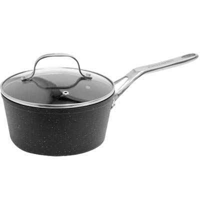 the rock pots and pans starfrit - Starfrit The Rock 3 Qt. Saucepan with Lid 060316-004-0000