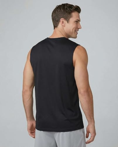 Image of Real Essentials 3 & 5 Pack: Men's Dry-Fit Active Athletic Tech Tank Top - Regular and Big & Tall Sizes (S-5XLT)