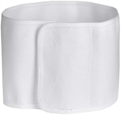 Pediatric Abdominal Binder Deluxe | Umbilical Hernia Belt, Post-op, Low Tone Muscle Support, Single Panel Abdominal Brace, 7” Tall Fits Youth Waists 22"-25", White, Made in USA…