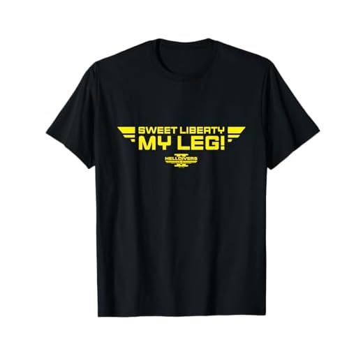 Helldivers 2 Sony PlayStation Game Sweet Liberty My Leg T-Shirt