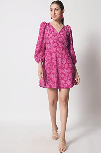Image of SHOPPING QUEEN Women's Crepe Fit & Flare Dress