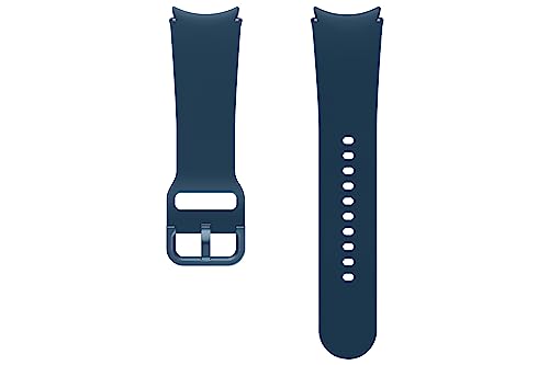 Image of SAMSUNG Galaxy Watch 6, 5, 4 Series Sport Band with T-Buckle Closure for Active Men and Women, FKM Smartwatch Replacement Strap, One Click Attachment, Medium /Large, ET-SFR94LNEGUJ, Indigo