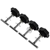 Milisten 4 Pièces Lot de Boutons Étoile Filetés Plastique pour Fixation sur Rail Poign...