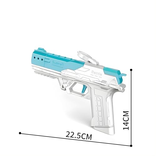 Image of Crackles Automatic Water Pistol Gun for Kids - Rechargeable High-Pressure Water Gun | Electric Water Gun Toy | Holi Pichkari for Boys & Girls | Summer Outdoor Water Blaster Random Color