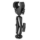 WINDFRD オールアルミニウム製トローリングモータースタビライザーマウント、1.1インチから2.1インチのレール用1.5インチボールでより優れたサポート、360°調節可能、Minn Kota、Rhodanなどのボートトローリングモーターに対応