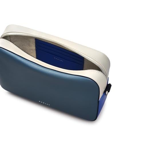 RADLEY London Sion Close - Colour Block Women's Mini Zip Around Crossbody Bag, Cadet3