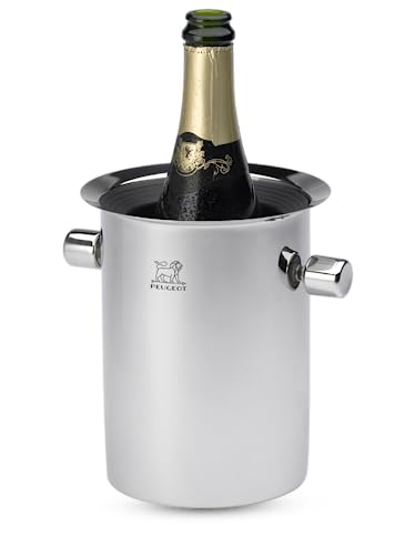 Peugeot - Thermal Balancing Bucket Stainless Steel - Wine Chiller, Silver, 19cm tall 16cm diameter, 16x19x18,9 cm - Image 3