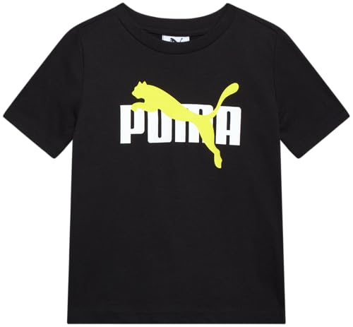 Image of PUMA Boys Short Set - 3 Piece Short Sleeve Graphic T Shirts and Boys Shorts Kids Youth Matching Activewear Set (2T-7)
