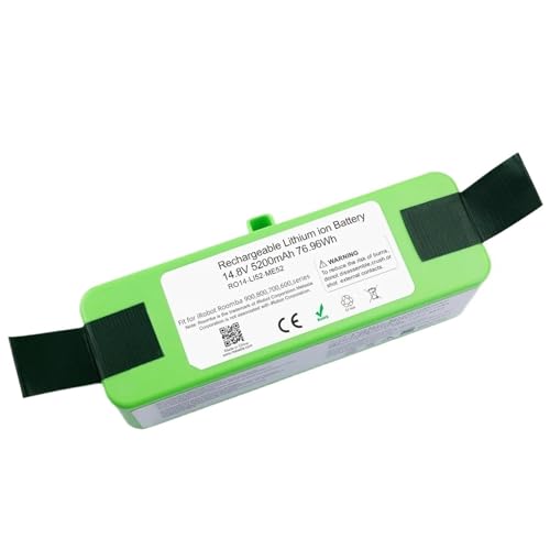 JKDND 14.8V 5200MAh Compatible con Roomba 900/800/700/600 Series (960/980/965/895/860/695/690/680/675) Robot Aspirador Batería De Respaldo
