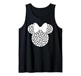 Disney Minnie Mouse Icon Filled with White Hearts Tank Top