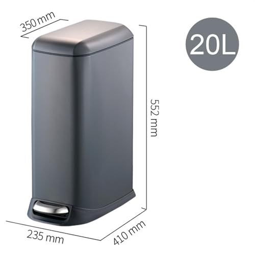 Caneca de basura y reciclaje 12/20 L con tapa y pedal miniatura 2